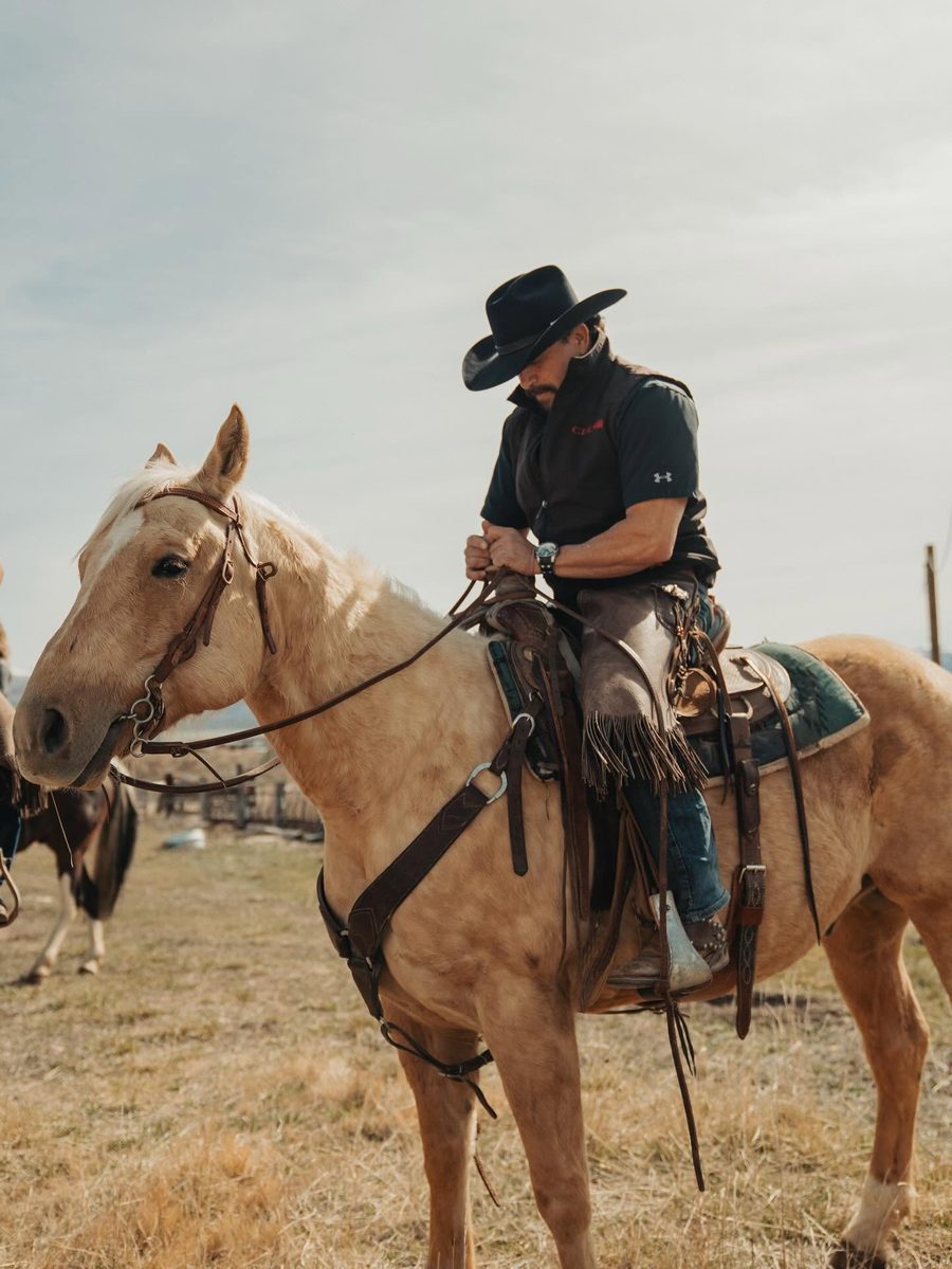 Rancher on horseback